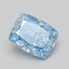 1.42 Ct. Fancy Vivid Blue Cushion Lab Grown Diamond