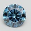 2.70 Ct. Fancy Vivid Blue Round Lab Grown Diamond