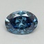 0.72 Ct. Fancy Vivid Blue Oval Lab Grown Diamond