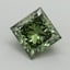 1.52 Ct. Fancy Vivid Green Princess Lab Grown Diamond