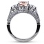 Three Stone Heirloom Sapphire Ring, smallside view