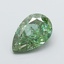 1.71 Ct. Fancy Vivid  Green Pear Lab Grown Diamond