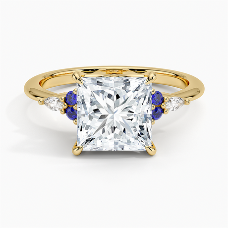 Sapphire and Diamond Engagement Ring