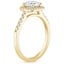 18K Yellow Gold Odessa Halo Diamond Ring (1/5 ct. tw.), smallside view