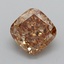 1.02 Ct. Fancy Light  Brown Cushion Lab Grown Diamond