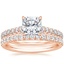 14K Rose Gold Chantal Diamond Ring with Amelie Diamond Ring (1/3 ct. tw.)
