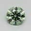 0.68 Ct. Fancy Vivid Green Round Lab Grown Diamond