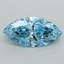 2.12 Ct. Fancy Vivid  Blue Marquise Lab Grown Diamond