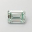 0.76 Ct. Fancy Intense  Green Emerald Lab Grown Diamond