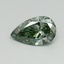 0.4 Ct. Fancy Vivid Pacific Green Pear Lab Grown Diamond