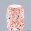 2.10 Ct. Fancy Vivid  Pink Cushion Lab Grown Diamond