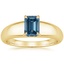 18K Yellow Gold Adrian Solitaire Ring, smalltop view