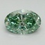 1.59 Ct. Fancy Vivid Green Oval Lab Grown Diamond