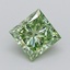 1.02 Ct. Fancy Vivid  Green Princess Lab Grown Diamond