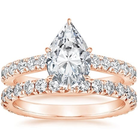 14K Rose Gold Luxe Sienna Diamond Bridal Set (1 1/8 ct. tw.)