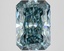 4.02 Ct. Fancy Intense Greenish Blue Radiant Lab Grown Diamond