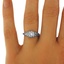 The Kendra Ring, smalltop view on a hand
