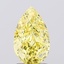 1.62 Ct. Fancy Vivid Yellow Pear Lab Grown Diamond