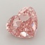 3.21 Ct. Fancy Vivid  Pink Heart Lab Grown Diamond