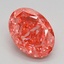 2.64 Ct. Fancy Vivid Pink Oval Lab Grown Diamond