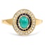 Custom Multi-Gem Double Halo Ring