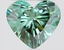 2.02 Ct. Fancy Vivid Green Heart Lab Grown Diamond