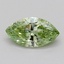 0.52 Ct. Fancy Vivid  Green Marquise Lab Grown Diamond