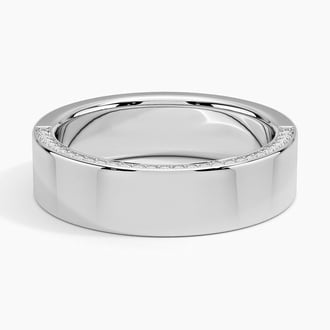 Mojave 6mm Diamond Wedding Ring in Platinum