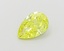 1.03 Ct. Fancy Vivid  Yellow Pear Lab Grown Diamond