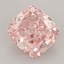 1.57 Ct. Fancy Intense  Pink Cushion Lab Grown Diamond