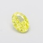 1.02 Ct. Fancy Intense  Yellow Oval Lab Grown Diamond