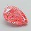 2.09 Ct. Fancy Vivid Pink Pear Lab Grown Diamond