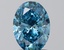 2.07 Ct. Fancy Vivid Blue Oval Lab Grown Diamond