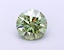 1.13 Ct. Fancy Vivid  Green Round Lab Grown Diamond