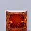 1.51 Ct. Fancy Vivid Orange Princess Lab Grown Diamond