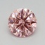 0.53 Ct. Fancy Vivid Pink Round Lab Grown Diamond