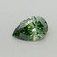 0.31 Ct. Fancy Vivid Green Pear Lab Grown Diamond