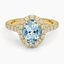 18K Yellow Gold Sienna Halo Three-Quarter Coverage Diamond Ring (3/4 ct. tw.), smalltop view