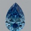 1.21 Ct. Fancy Vivid Blue Pear Lab Grown Diamond