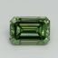 1.51 Ct. Fancy Vivid Pacific Green Emerald Lab Grown Diamond