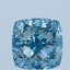 1.53 Ct. Fancy Intense Blue Cushion Lab Grown Diamond