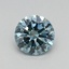 0.42 Ct. Fancy Vivid Blue Round Lab Grown Diamond