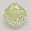 1.06 Ct. Fancy Light Yellow Cushion Diamond