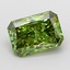 5.55 Ct. Fancy Vivid  Green Radiant Lab Grown Diamond