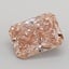 3.66 Ct. Fancy Intense Brownish Pink Radiant Lab Grown Diamond