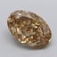 3.90 Ct. Light  Brown Oval Lab Grown Diamond