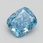2.40 Ct. Fancy Vivid Blue Cushion Lab Grown Diamond