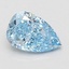 1.07 Ct. Fancy Vivid Blue Pear Lab Grown Diamond