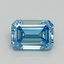 1.00 Ct. Fancy Vivid Blue Emerald Lab Grown Diamond