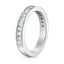 18K White Gold Channel Set Baguette Diamond Ring (1 ct. tw.), smallside view